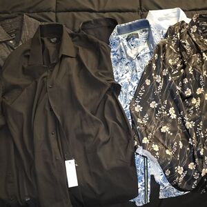 Collared Stylish Dress Shirts - BUNDLE